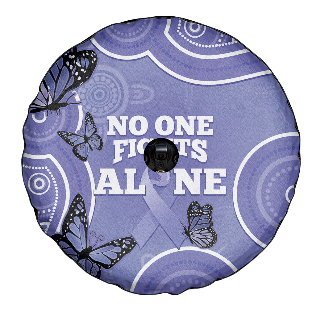 Australia Stomach Cancer Support Spare Tire Cover No One Fights Alone Aboriginal Art