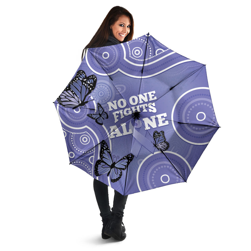 Australia Stomach Cancer Support Umbrella No One Fights Alone Aboriginal Art