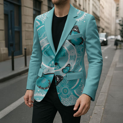 Australia Cervical Cancer Support Blazer Brave Strong Butterfly Aboriginal Art