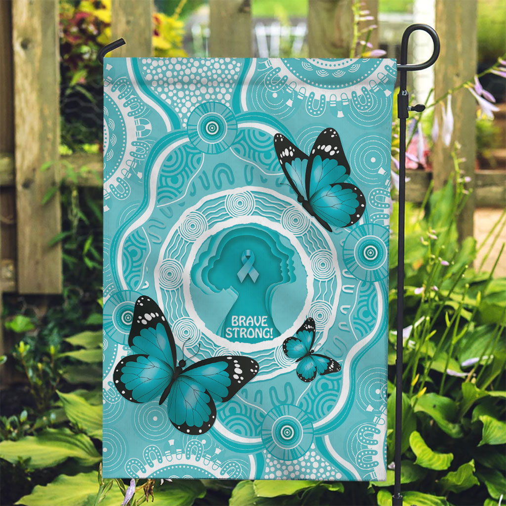 Australia Cervical Cancer Support Garden Flag Brave Strong Butterfly Aboriginal Art