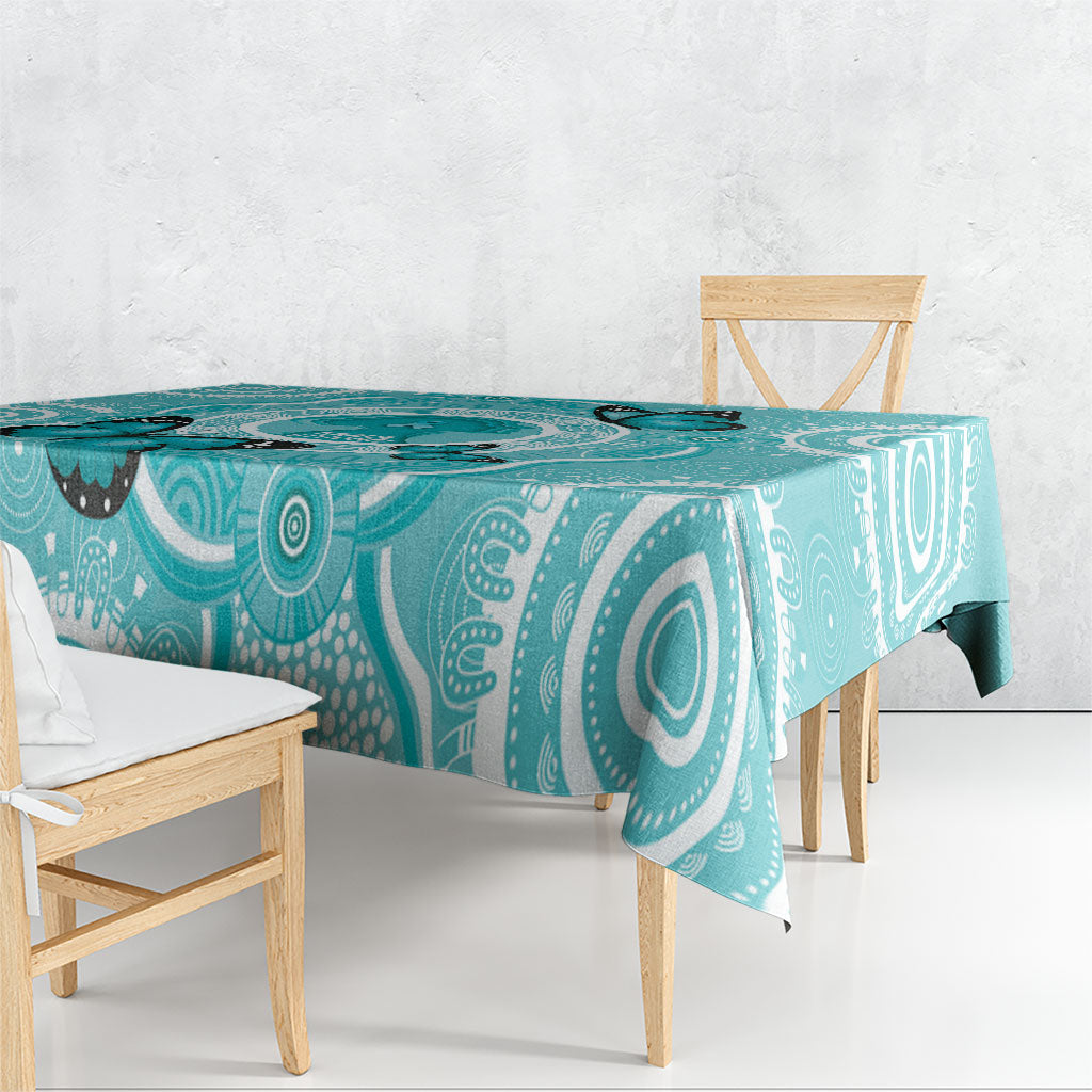 Australia Cervical Cancer Support Tablecloth Brave Strong Butterfly Aboriginal Art