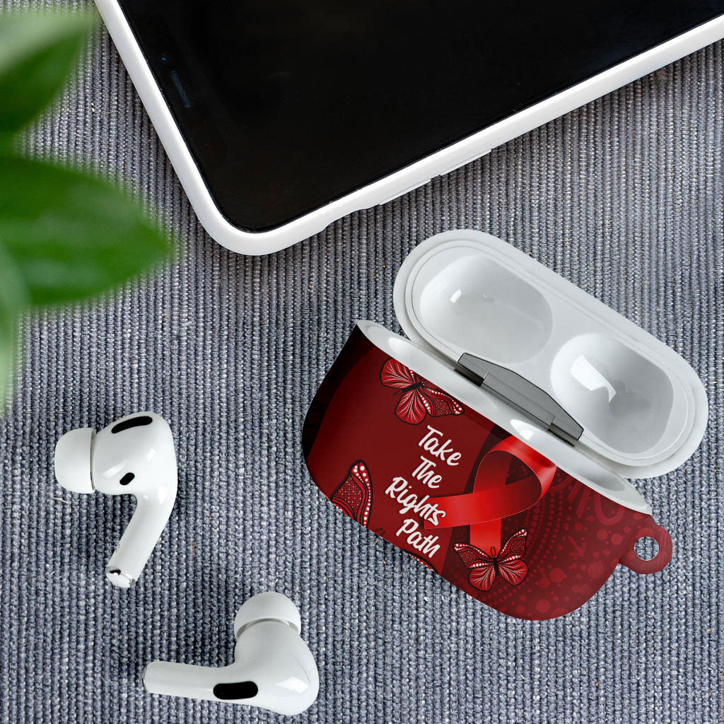 Australia AIDS Support AirPods Case Take The Rights Path Aboriginal Art