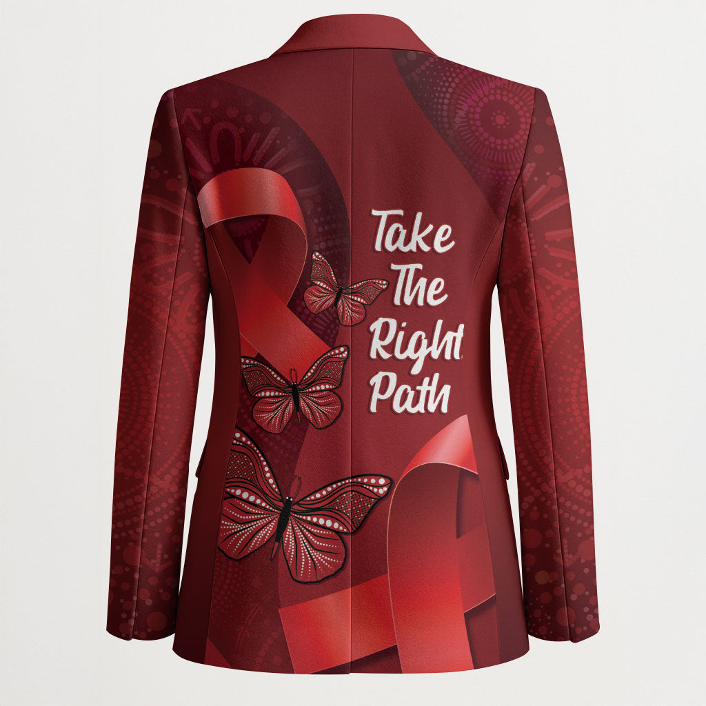 Australia AIDS Support Blazer Take The Rights Path Aboriginal Art