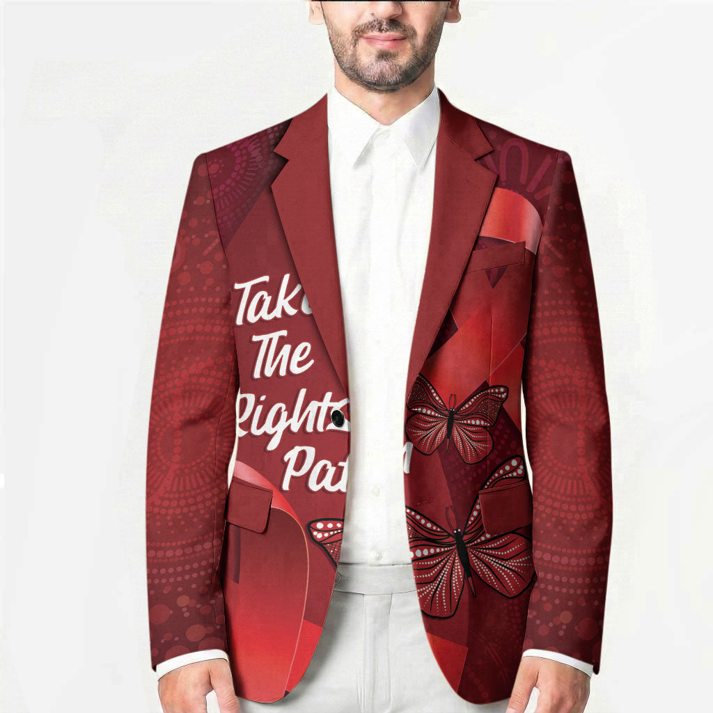 Australia AIDS Support Blazer Take The Rights Path Aboriginal Art