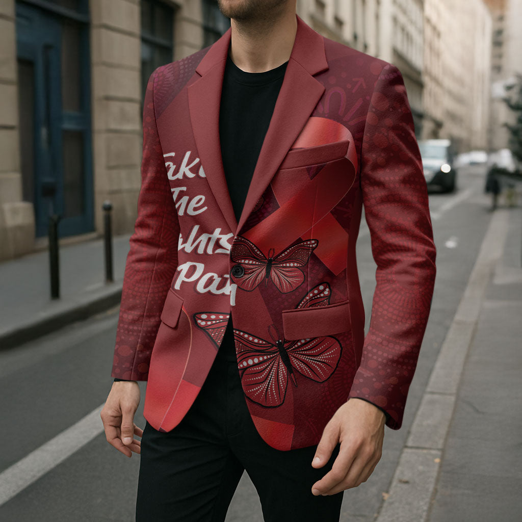 Australia AIDS Support Blazer Take The Rights Path Aboriginal Art