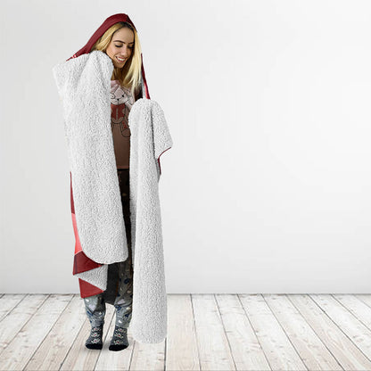 Australia AIDS Support Hooded Blanket Take The Rights Path Aboriginal Art
