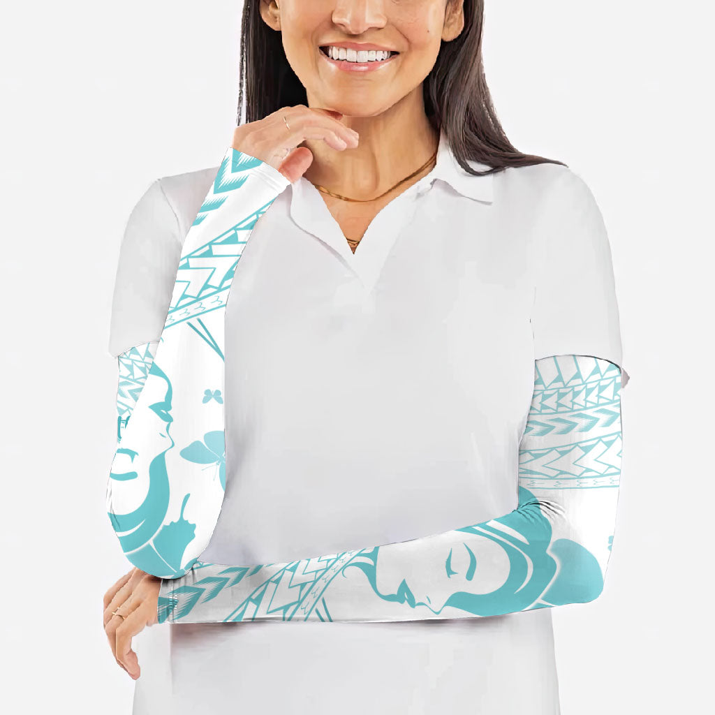 Polynesia Cervical Cancer Support Arm Sleeves Polynesian Women Faith Hope Love