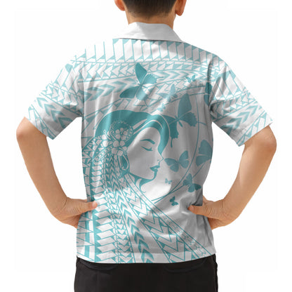 Polynesia Cervical Cancer Support Hawaiian Shirt Polynesian Women Faith Hope Love
