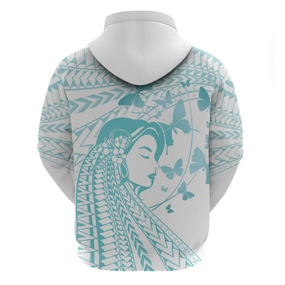 Polynesia Cervical Cancer Support Hoodie Polynesian Women Faith Hope Love