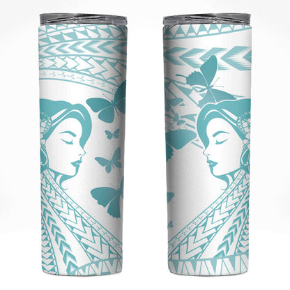 Polynesia Cervical Cancer Support Skinny Tumbler Polynesian Women Faith Hope Love