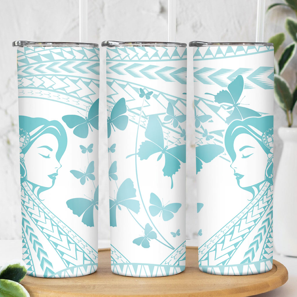Polynesia Cervical Cancer Support Skinny Tumbler Polynesian Women Faith Hope Love