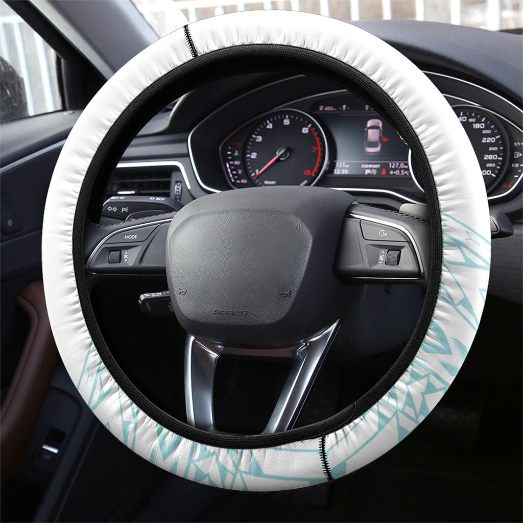 Polynesia Cervical Cancer Support Steering Wheel Cover Polynesian Women Faith Hope Love