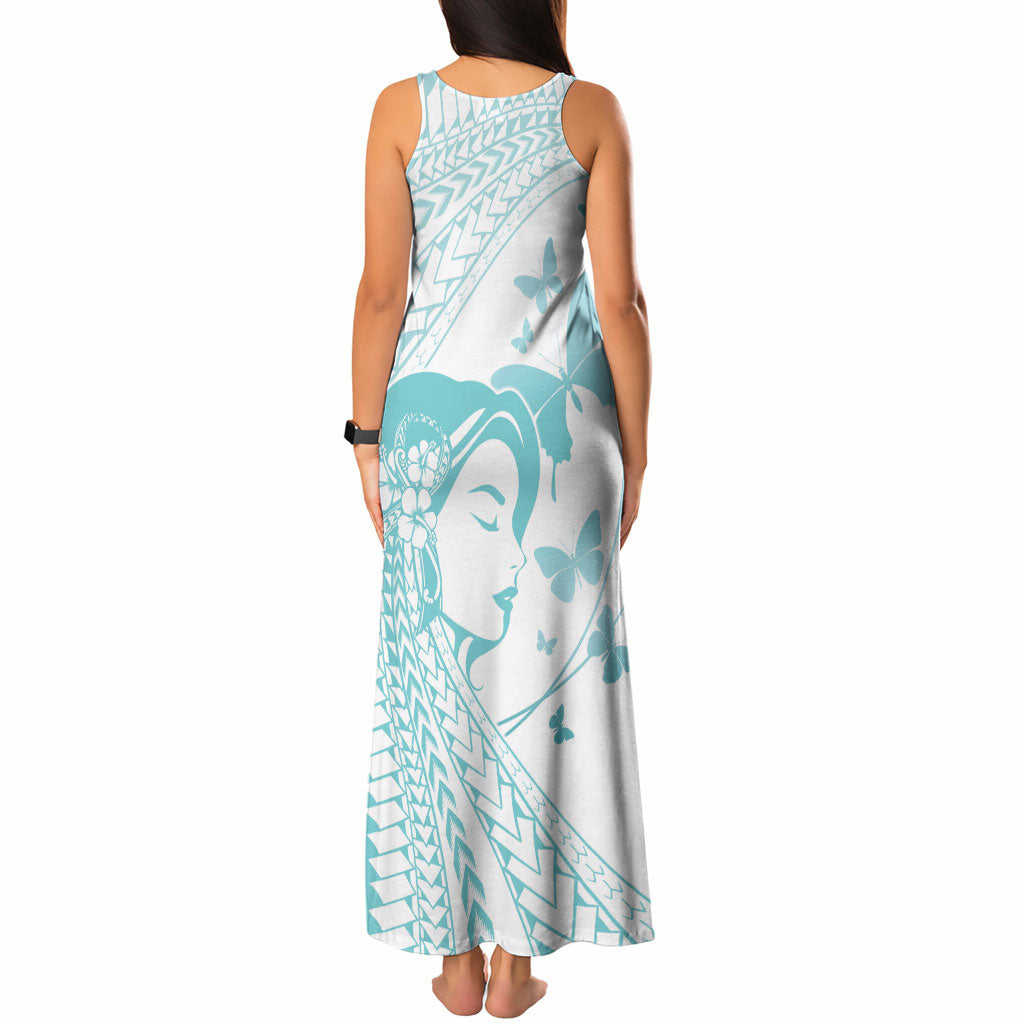 Polynesia Cervical Cancer Support Tank Maxi Dress Polynesian Women Faith Hope Love