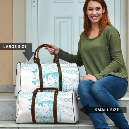 Polynesia Cervical Cancer Support Travel Bag Polynesian Women Faith Hope Love