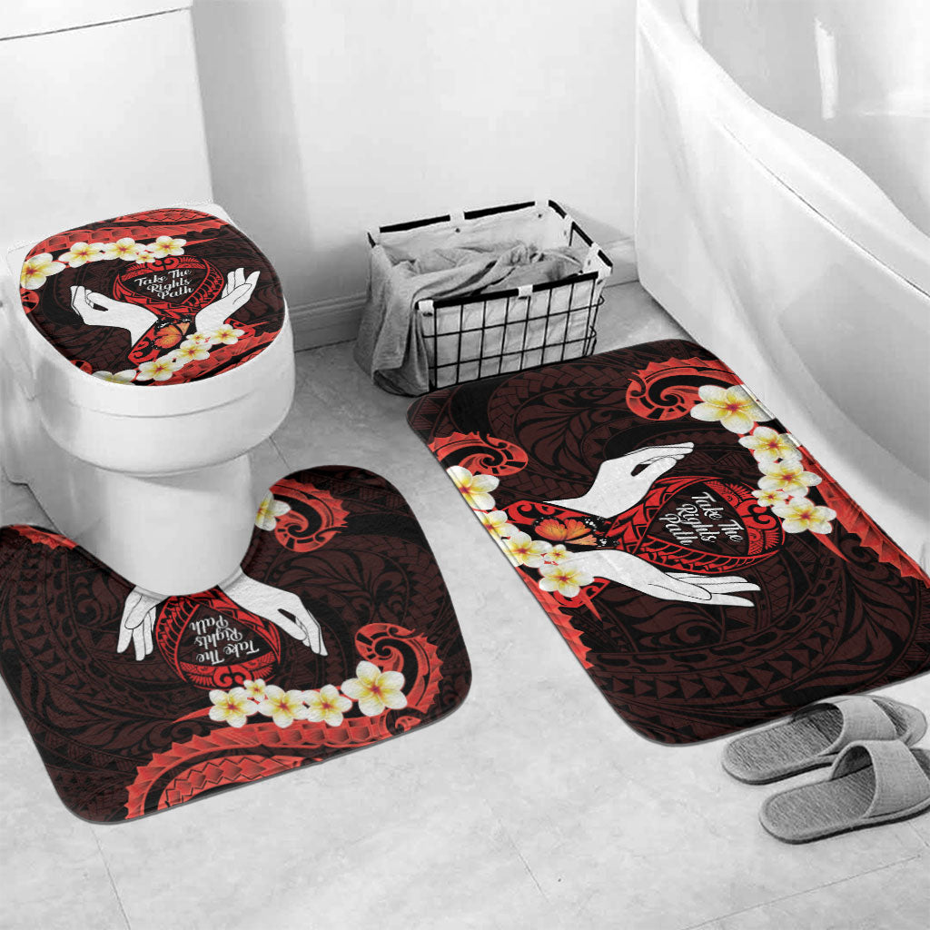 Polynesia AIDS Support Bathroom Set Take The Rights Path Polynesian Pattern