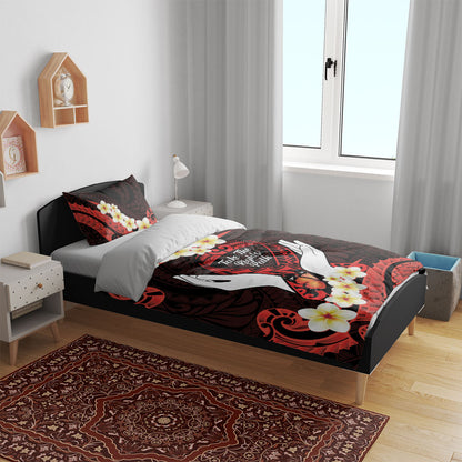 Polynesia AIDS Support Bedding Set Take The Rights Path Polynesian Pattern