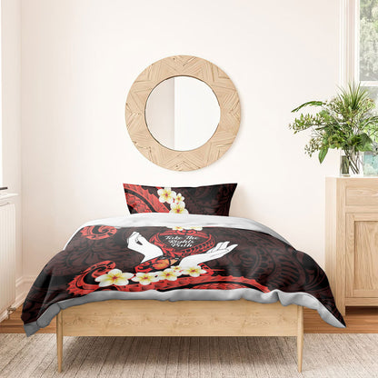 Polynesia AIDS Support Bedding Set Take The Rights Path Polynesian Pattern
