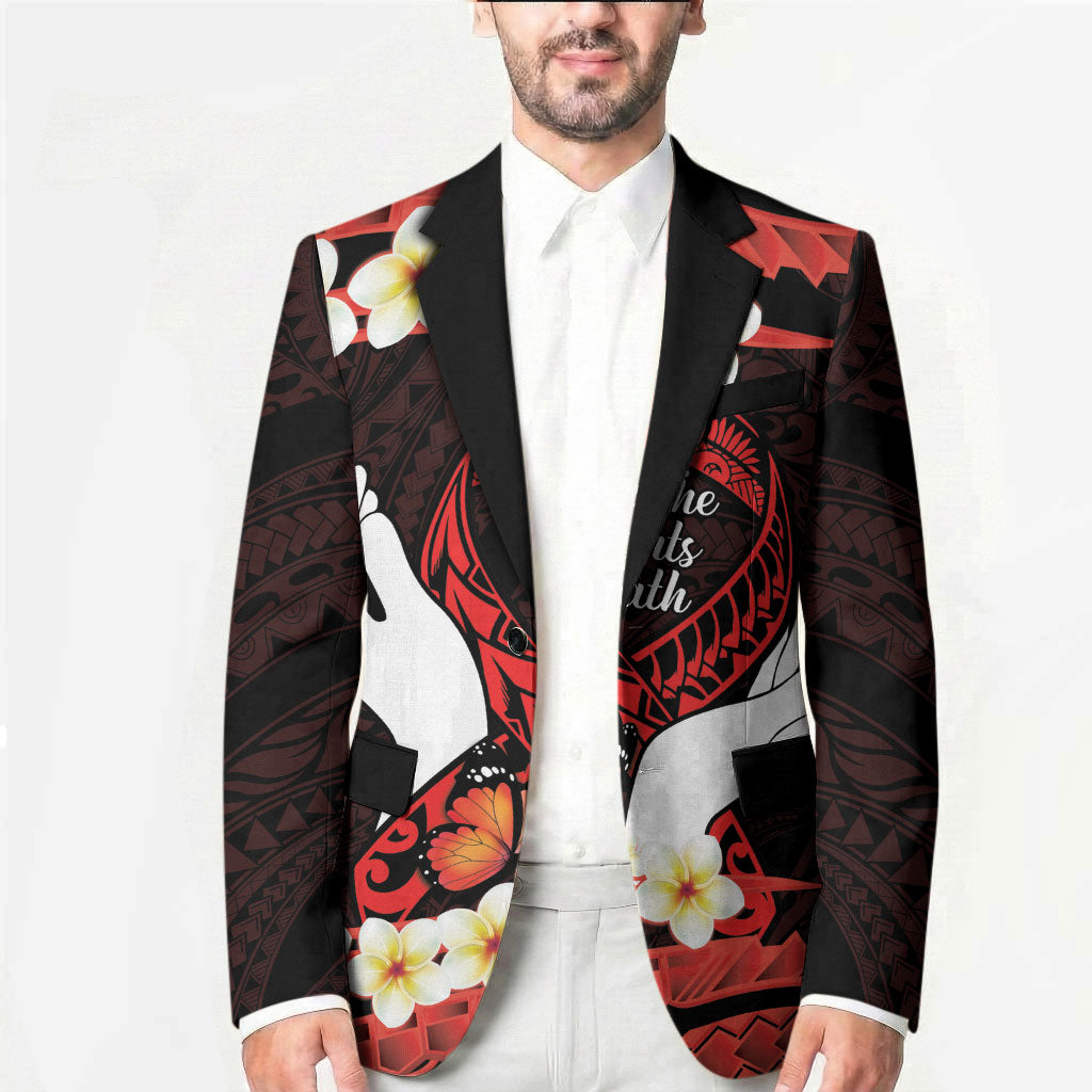 Polynesia AIDS Support Blazer Take The Rights Path Polynesian Pattern