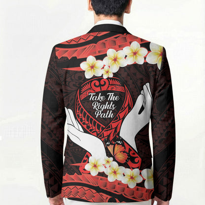 Polynesia AIDS Support Blazer Take The Rights Path Polynesian Pattern