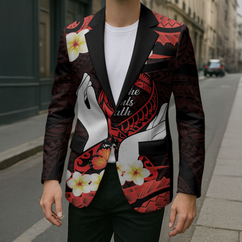 Polynesia AIDS Support Blazer Take The Rights Path Polynesian Pattern