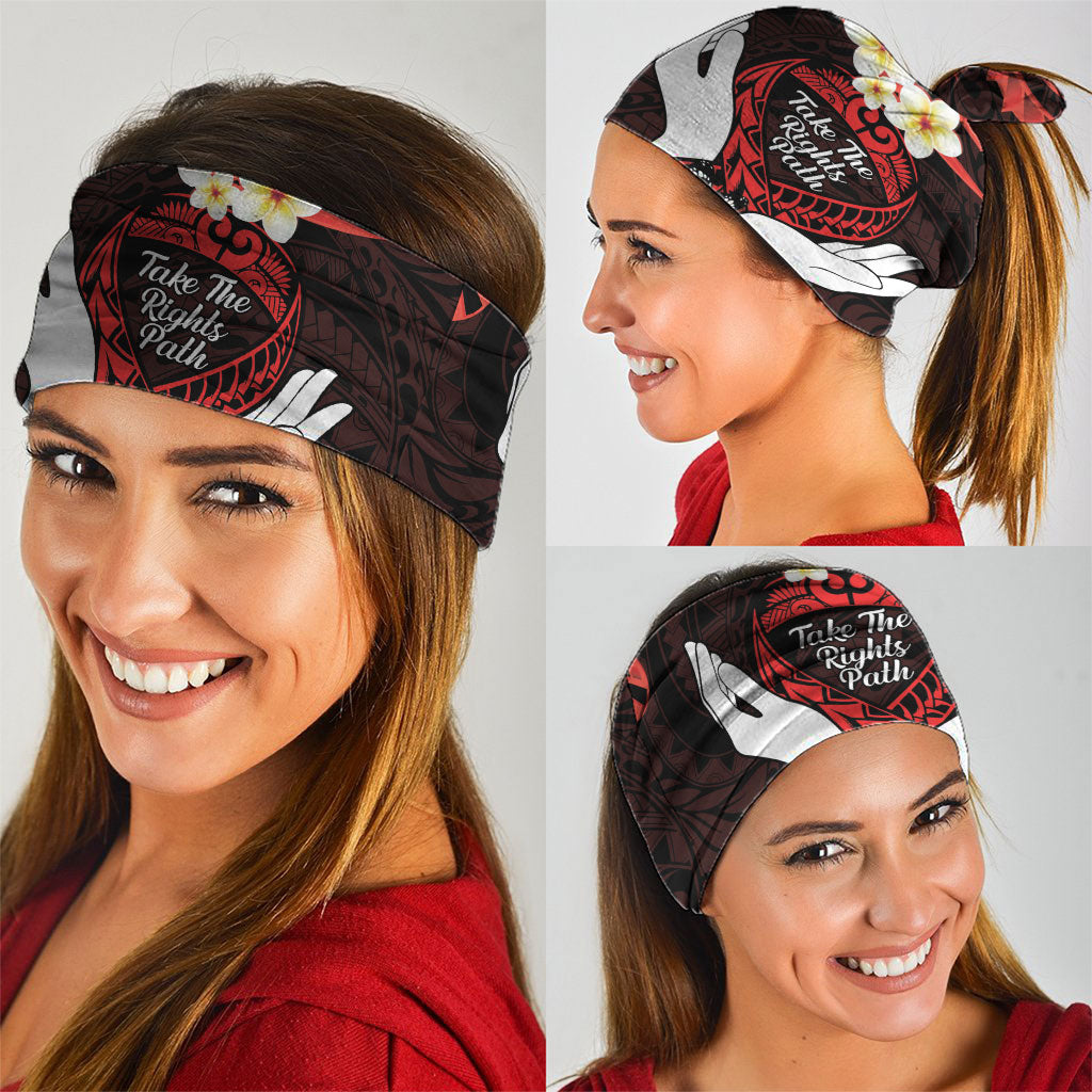 Polynesia AIDS Support Neck Gaiter Take The Rights Path Polynesian Pattern