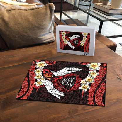 Polynesia AIDS Support Puzzle Take The Rights Path Polynesian Pattern