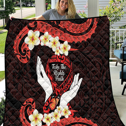 Polynesia AIDS Support Quilt Take The Rights Path Polynesian Pattern