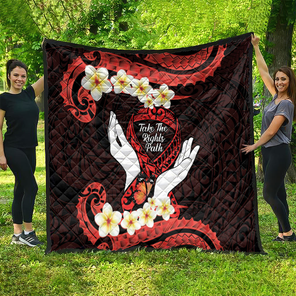 Polynesia AIDS Support Quilt Take The Rights Path Polynesian Pattern