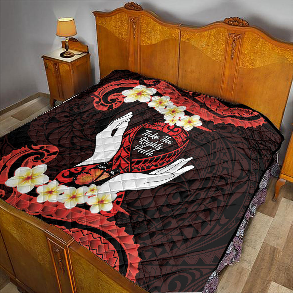 Polynesia AIDS Support Quilt Take The Rights Path Polynesian Pattern