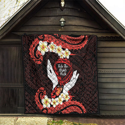 Polynesia AIDS Support Quilt Take The Rights Path Polynesian Pattern
