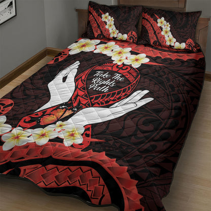 Polynesia AIDS Support Quilt Bed Set Take The Rights Path Polynesian Pattern