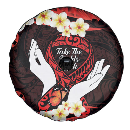 Polynesia AIDS Support Spare Tire Cover Take The Rights Path Polynesian Pattern