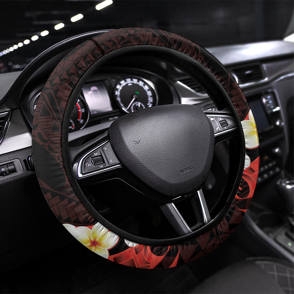 Polynesia AIDS Support Steering Wheel Cover Take The Rights Path Polynesian Pattern