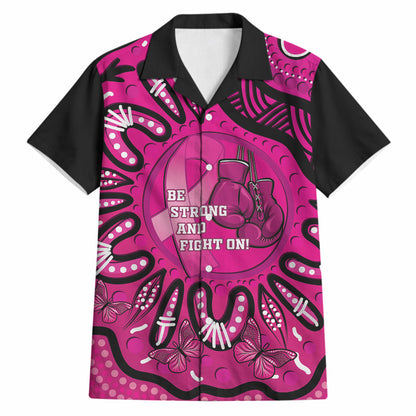 Personalised Australia Breast Cancer Hawaiian Shirt Pink Boxing Ribbon Be Strong And Fight On