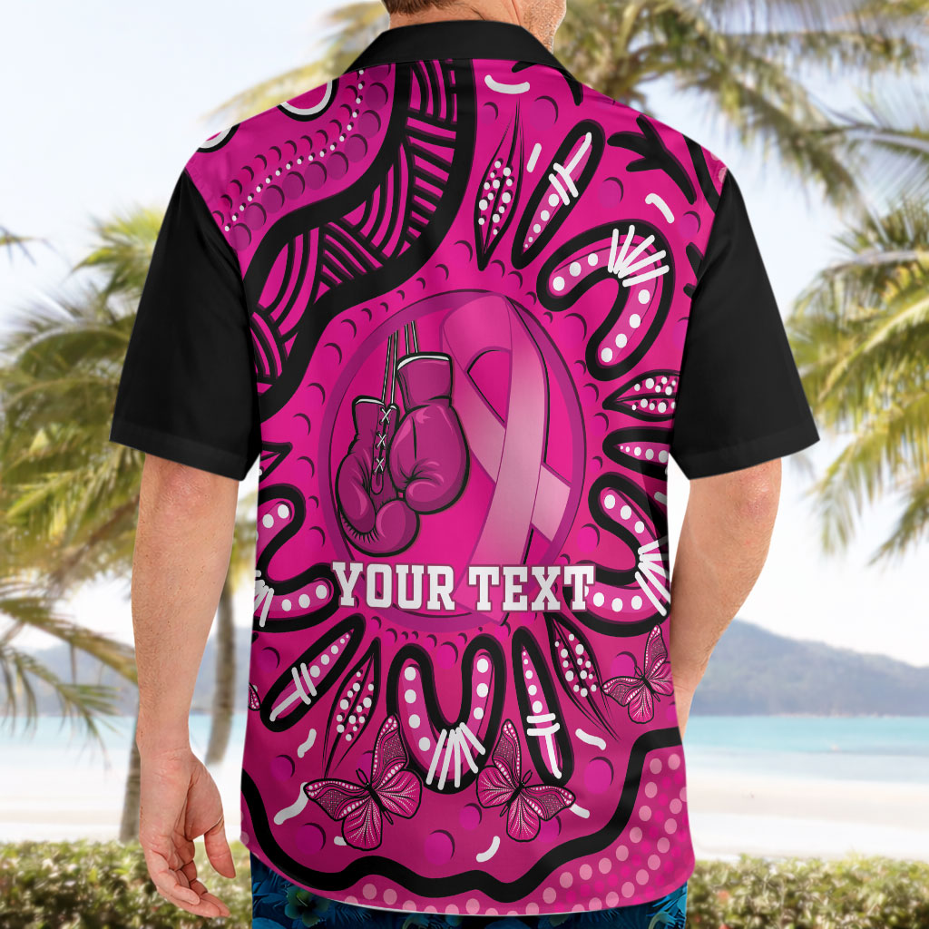Personalised Australia Breast Cancer Hawaiian Shirt Pink Boxing Ribbon Be Strong And Fight On