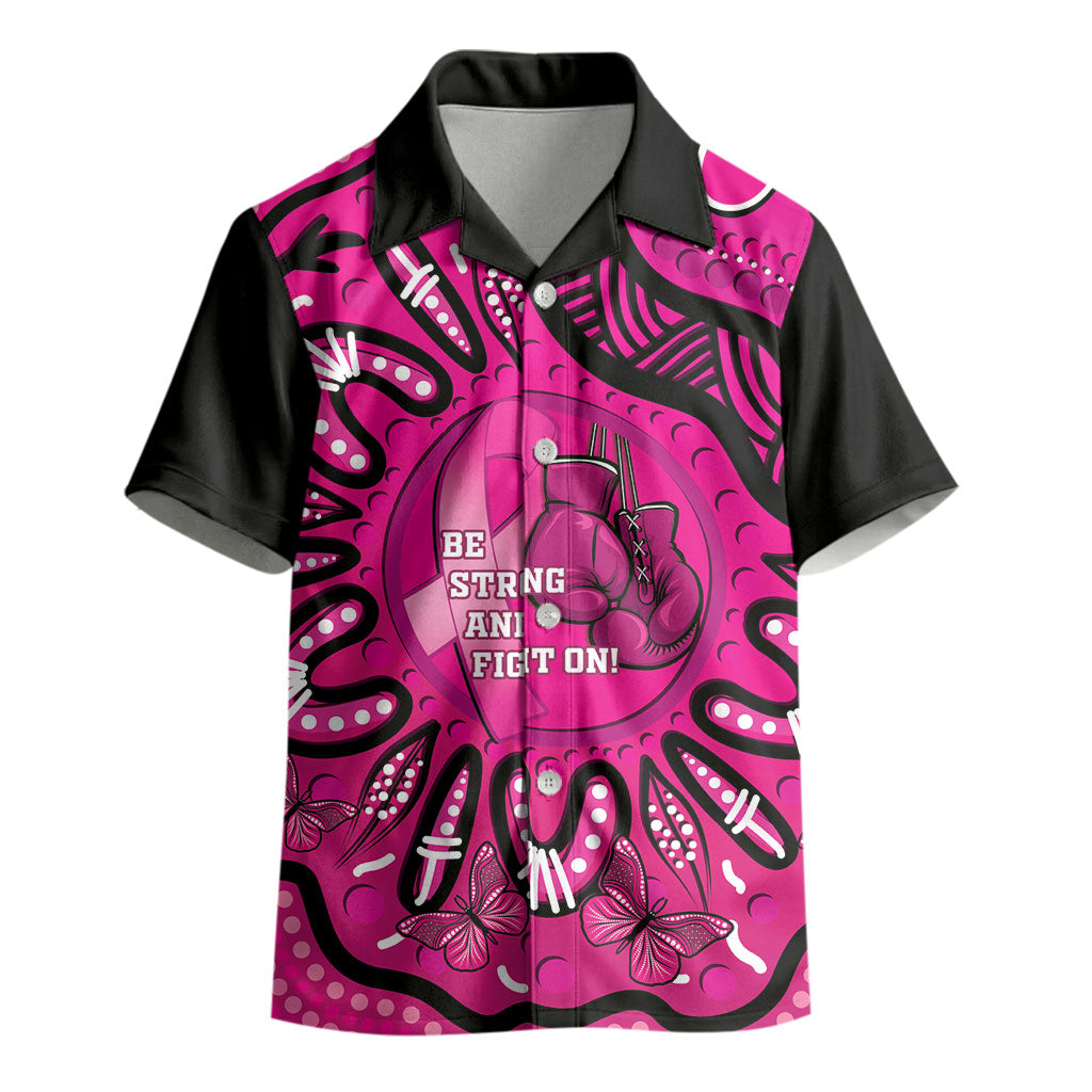 Personalised Australia Breast Cancer Kid Hawaiian Shirt Pink Boxing Ribbon Be Strong And Fight On