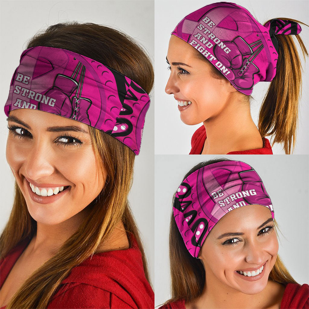 Personalised Australia Breast Cancer Neck Gaiter Pink Boxing Ribbon Be Strong And Fight On