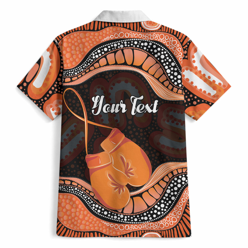Personalised Australia Leukemia Support Hawaiian Shirt Aussie Cockatoo Fight Boxing Gloves Aboriginal Art