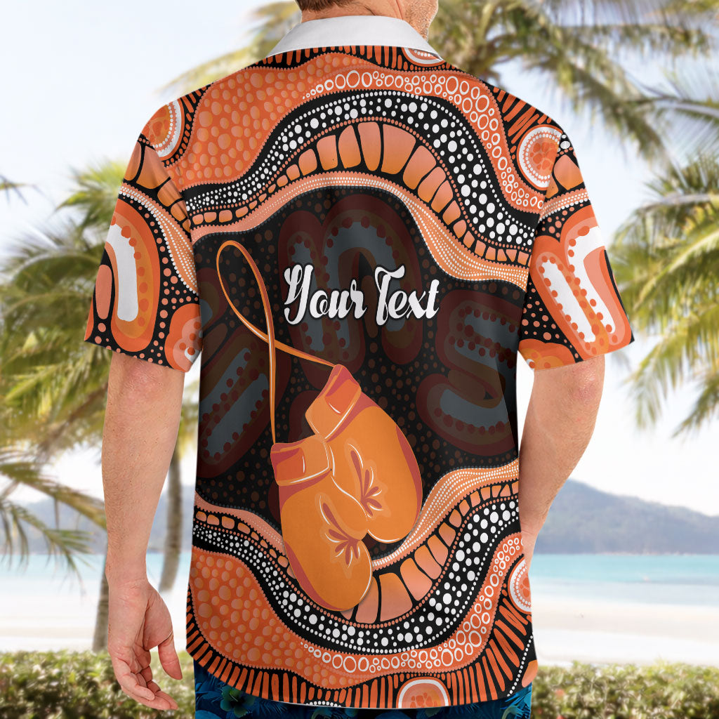 Personalised Australia Leukemia Support Hawaiian Shirt Aussie Cockatoo Fight Boxing Gloves Aboriginal Art
