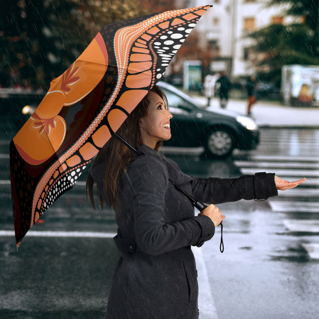 Australia Leukemia Support Umbrella Aussie Cockatoo Fight Boxing Gloves Aboriginal Art