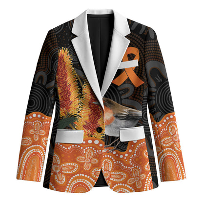 Australia Leukemia Support Blazer Flame Robin Bottlebrush Aboriginal Art