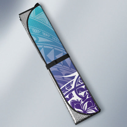 Polynesia Suicide Prevention Month Auto Sun Shade Butterfly Purple And Teal Ribbon Tomorrow Needs You