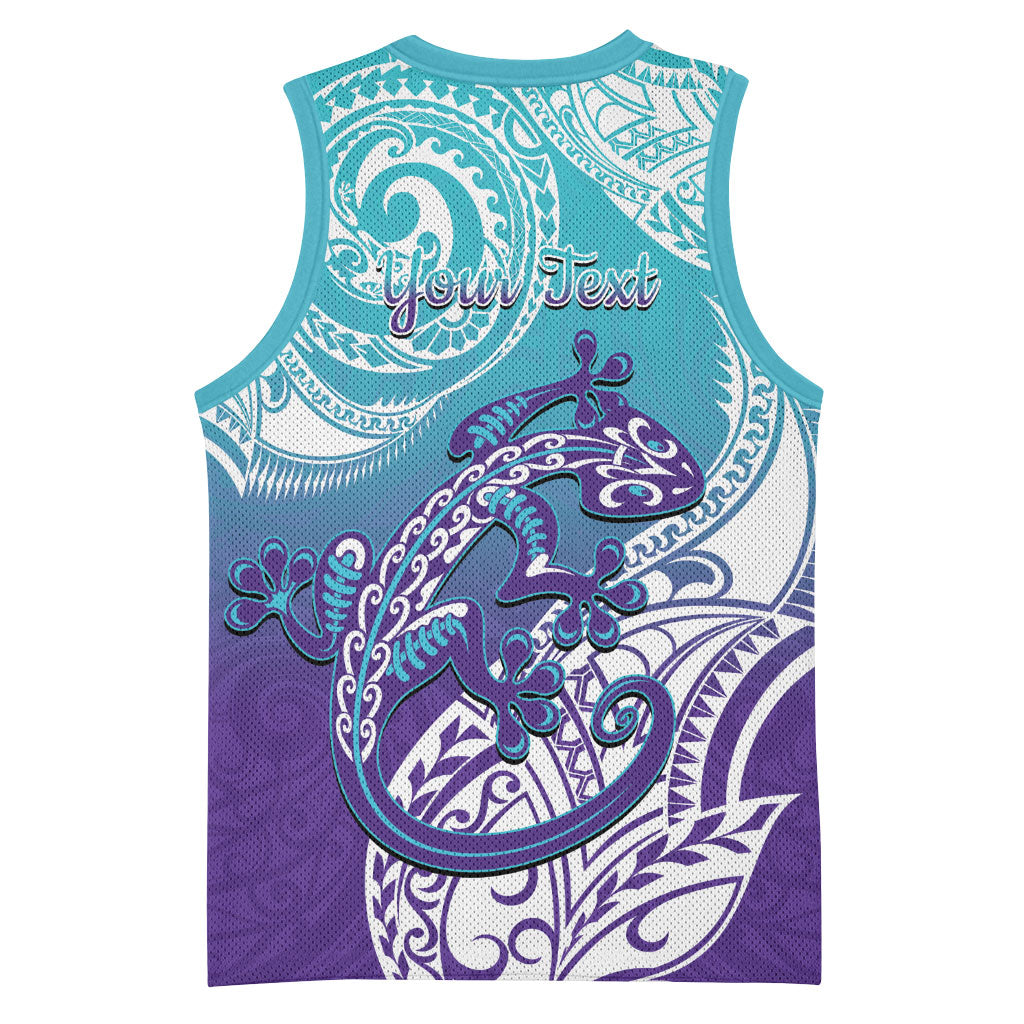 Personalised New Zealand Suicide Prevention Month Basketball Jersey You Matter NZ Fern With Maori Koru Lizard