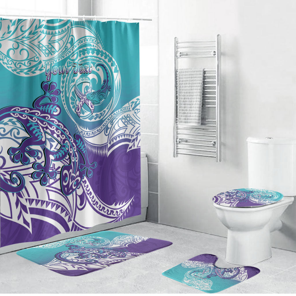 Personalised New Zealand Suicide Prevention Month Bathroom Set You Matter NZ Fern With Maori Koru Lizard