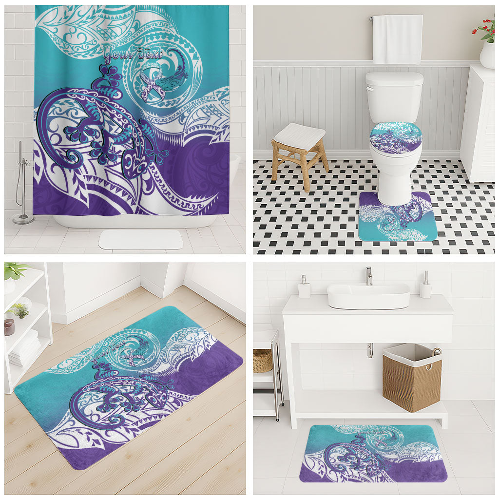 Personalised New Zealand Suicide Prevention Month Bathroom Set You Matter NZ Fern With Maori Koru Lizard