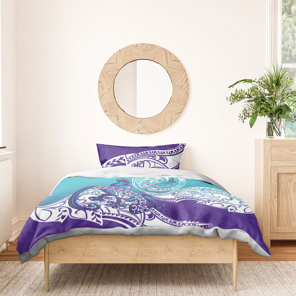Personalised New Zealand Suicide Prevention Month Bedding Set You Matter NZ Fern With Maori Koru Lizard