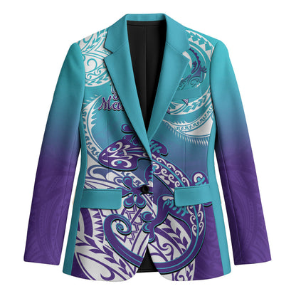 Personalised New Zealand Suicide Prevention Month Blazer You Matter NZ Fern With Maori Koru Lizard