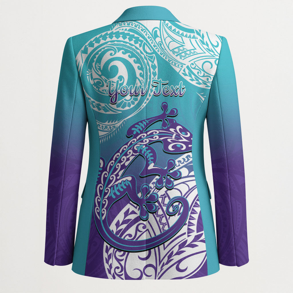 Personalised New Zealand Suicide Prevention Month Blazer You Matter NZ Fern With Maori Koru Lizard