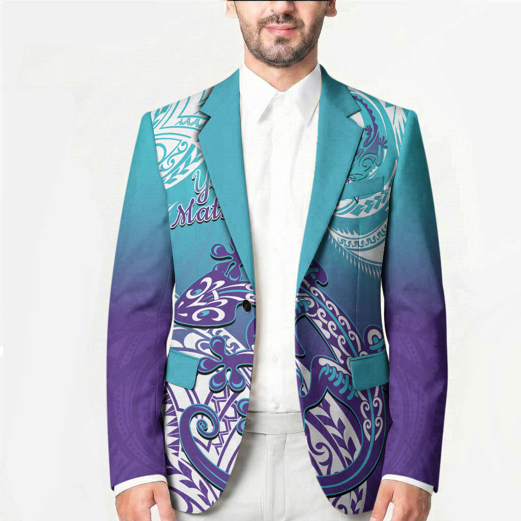 Personalised New Zealand Suicide Prevention Month Blazer You Matter NZ Fern With Maori Koru Lizard