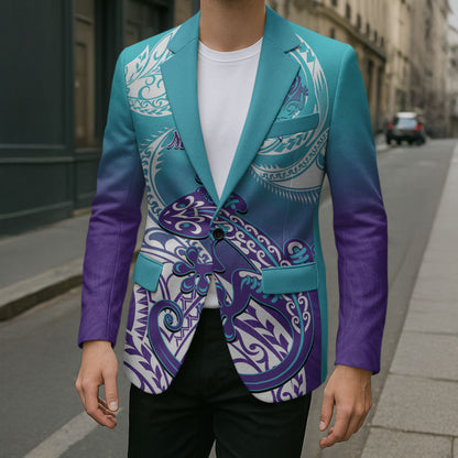 Personalised New Zealand Suicide Prevention Month Blazer You Matter NZ Fern With Maori Koru Lizard